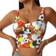 thumbnail image 1 of Balery Colorful Balls Sujetadores deportivos con espalda cruzada para mujer, acolchados, sin costuras, de alto impacto, ideales para yoga, gimnasio, entrenamiento y fitness.-Small, 1 of 8