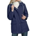 thumbnail image 5 of Splozh Womens Anorak Jacket Lightweight Women Military Anorak Jackets Zip Up Snap Buttons Utility Coats Outwear with Pocket Dark Blue,4XL, 5 of 5
