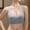 Silver, variant on Women's Padded Seamless Bralette Wireless V Neck Push Up Bra Lift Support No Underwire Everyday Bra