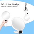thumbnail image 3 of HLONK 30x Magnifying Mirror  Travel Hand Mirrors with Handle - Double Side Handheld Mirror with 1X 30X Magnification & Adjustable Handle/Stand  Hand Held Foldable Travel Mirror for Makeup, 3 of 6