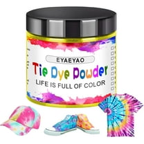 Yellow Tie Dye Powder, Fabric Dyes for Clothing, All Purpose Powder Tie Dye, Easy to Use Dye for Cotton, Silk, & Linen, Ultra Concentrated Colors (Yellow, 2 Ounce)