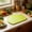 Green, variant on Large Semi Circular Double-Sided Plastic Cutting Board, Wenini Kitchen Chopping Board for Countertop Food Prep, Durable Food Safe Chopping Board for Meat Vegetables with Easy Clean Surface, Red