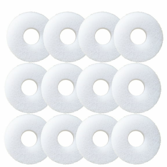Qzbhct 12 Pcs Round Foam Filter Pads for Biorb Service Kit Filter Aquarium Bio Sponge Replacement