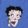 thumbnail image 2 of Men's Betty Boop Purple Glam Betty  Graphic Tee Royal Blue Heather Large, 2 of 5