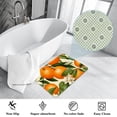 thumbnail image 3 of Tangerine Non-Slip Polyester Door Mat Floor Mats Bath Rugs Machine Washable, 3 of 6