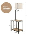 thumbnail image 4 of Costway Floor Lamp with End Table and USB Charging Ports 360° Rotatable Lamp Arm, 4 of 10