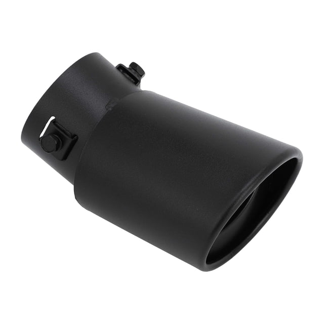 Punta de escape curvada y en ángulo de Unique Bargains, entrada de 1.2" - 2.4", salida de 3.4", longitud de 5.1", acero inoxidable negro mate universal