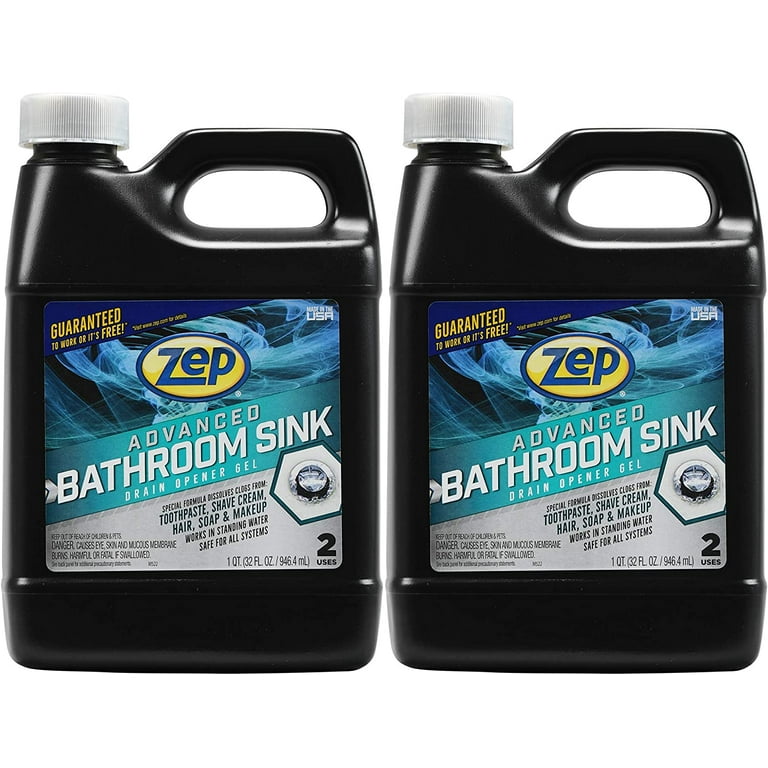 ZEP 32 oz. Advanced Bathroom Sink Drain Opener U49310 - The Home Depot
