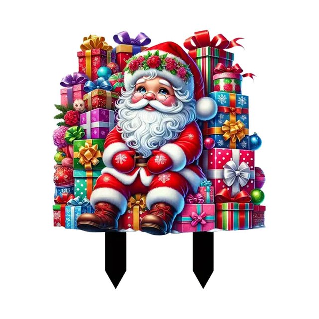 Dsscvnef Use Acrylic Decorative Plates to Christmas Decorations to Your Corners and Enhance the Festive Atmosphere Christmas Cards (white Old Man Old Man Candy Boots) Rabbit Cards Blank Metal Holder f