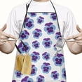 thumbnail image 2 of Pioneer Flower Floral Print Pattern Apron-Garden Aprons for Women with Pockets-Cotton Linen Waterproof Kitchen Cooking Gardening Aprons Adjustable for Kitchen,Cooking,BBQ and Salon 33x27 Inch, 2 of 3