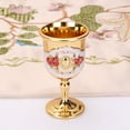 thumbnail image 1 of UHUSE 30ML Retro Creative Small Beverage Wine Cup Gold European Style Home Bar, 1 of 6