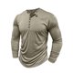thumbnail image 4 of pstuiky manga larga para hombre, Cárdigan informal de color liso con botones para hombre, manga larga y cuello redondo Tops de hombre xxl, 4 of 8