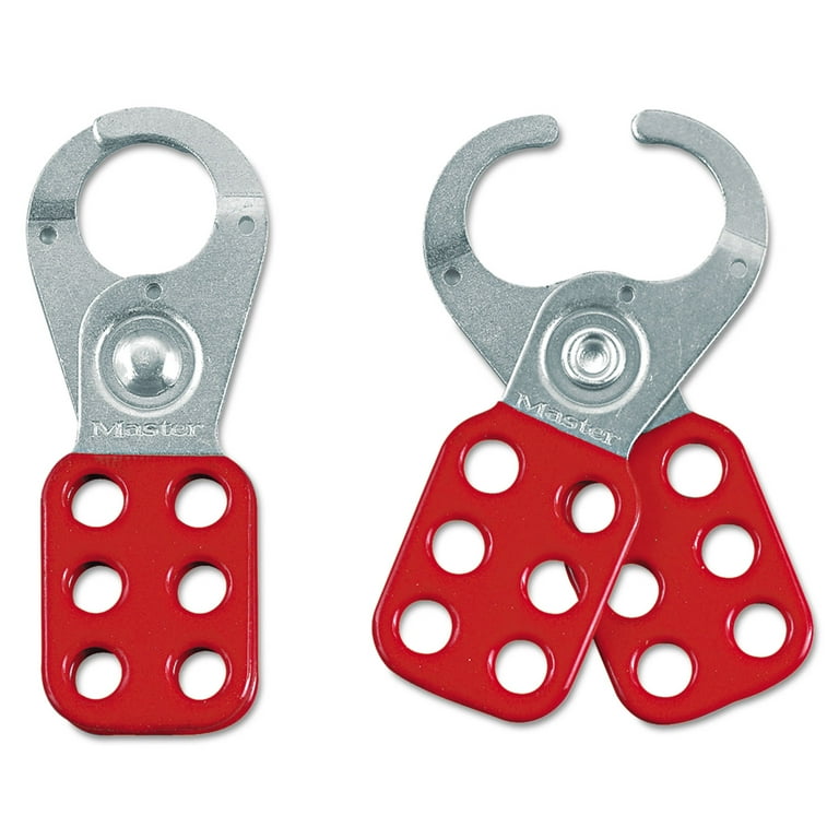 Steel Lockout Hasp, Steel/Vinyl, 2 3/8 Steel Lockout Hasp, Steel/Vinyl, 2 3/8