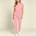 thumbnail image 6 of Trikvn Women's Jogger Scrub Sets Two-Piece Medical Uniform Short Sleeve Top and Drawstring Jogger Pants with Pockets Stretch Healthcare Workwear Active Suits, 6 of 6