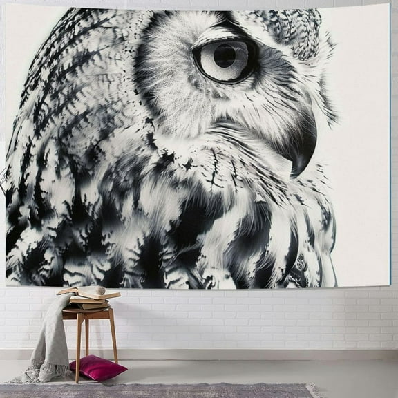 Orinice Owl Tapestry Wall Hanging Unique Style Graphic Tapestries Home Wall Decor Art for Living Room Bedroom Apartment Farmhouse Dorm 40x30inch