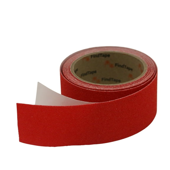 FindTape AST-35 Premium Anti-Slip Non-Skid Tape [Colors, 60 grit]: 2 in. x 10 ft. (Red)