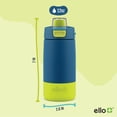 thumbnail image 3 of Botella de agua Ello Kids Colby de acero inoxidable, 350 ml, color verde azulado, 3 of 8
