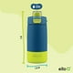 thumbnail image 3 of Botella de agua Ello Kids Colby de acero inoxidable, 350 ml, color verde azulado, 3 of 8