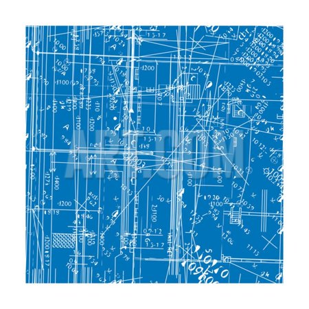 Engineering Blueprint Print Wall Art By Volmiller Walmart Com