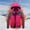 Hot Pink, variant on Lolmot Unisex Waterproof Coat Mountain Snow Windproof Ski Jacket Detachable Hood Fleece Parka Rain Jackt Winter Coat Raincoats
