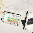 thumbnail image 4 of ALAZA 2 Pack Pencil Pouch Flowers Pencil Case for 3 Ring Binder Clear Window Pencil Bag Organizers, 4 of 6