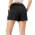 thumbnail image 4 of Womens High Waisted Workout Shorts Quick Dry Athletic Running Yoga Gym Shorts with Pockets No Liner Summer, 4 of 4