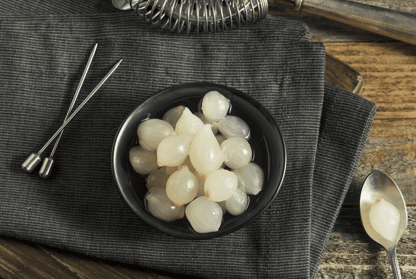 Imported Cocktail Onions 6 Small Glass Jars NT. WT. 3.2 oz. DR. NT.WT. 2.1 oz.