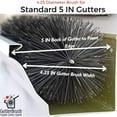 thumbnail image 6 of GutterBrush 5-Inch Downspout Guards – 4 Pack (4×18 In.) for 5-In. Gutters, 6 of 11