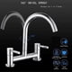 thumbnail image 5 of Kitchen Sink Mixer Tap,2 Hole Kitchen Mixer Tap,Dual Lever Bridge Kitchen Sink Mixer Tap, 5 of 5