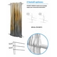 thumbnail image 2 of Orange Black Tree Blackout Door Curtains for French, Glass,Front, Back, Patio Door, Modern Ombre Abstract Art Thermal Insulated Rod Pocket Window Curtain Drapes With Tiebacks 54"x40", 2 of 5