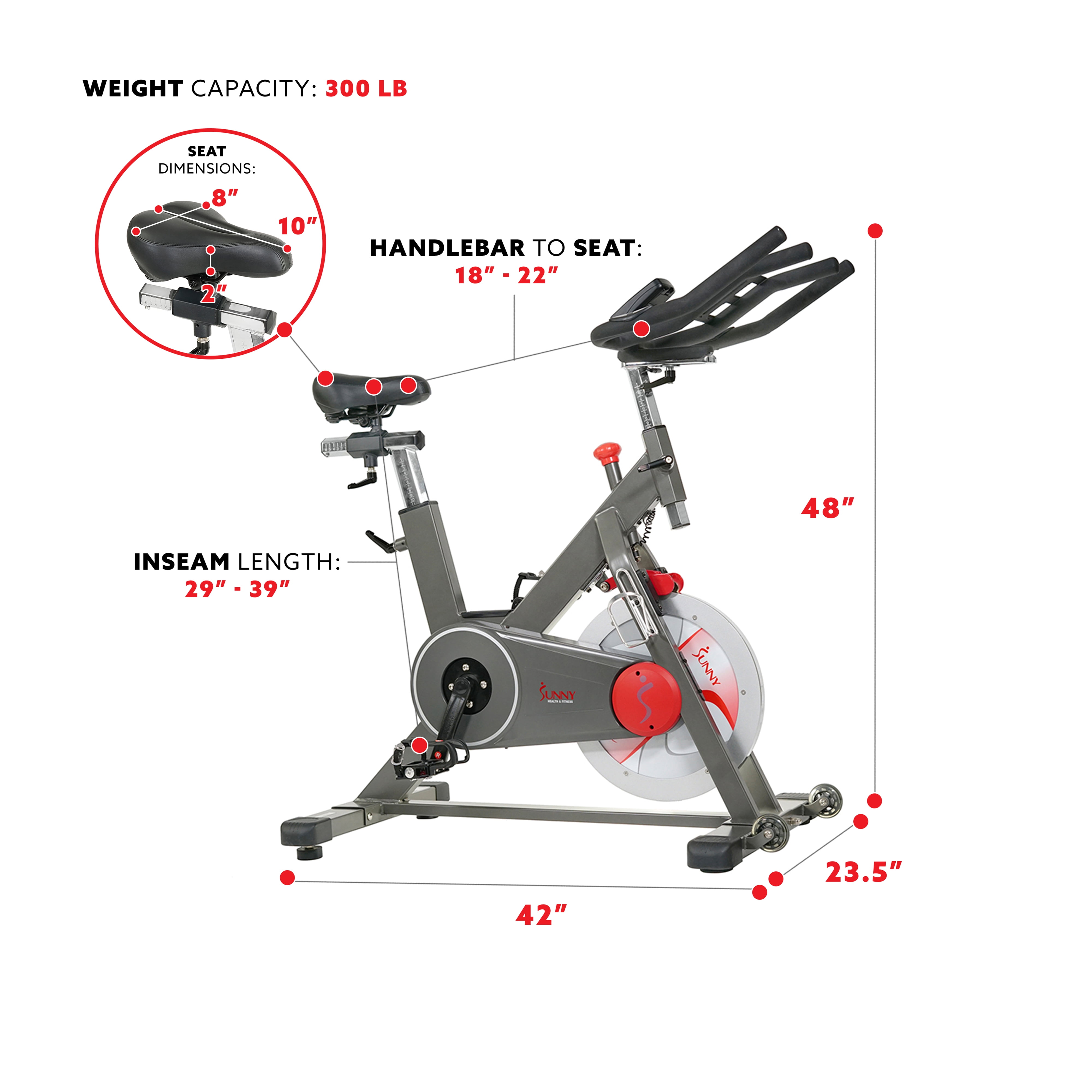 Sunny Health & Fitness Training Cycling Bike - SF-B1913