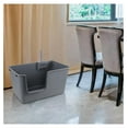 thumbnail image 5 of Set of 4 Large Open Litter Box, Anti-Splashing High Side Cat Litter Tray with Litter , 24.33" x 15.16" x 12.80", Gray, 5 of 7
