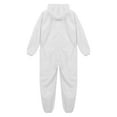 thumbnail image 5 of Doomiva Men's Long Sleeve Coveralls Hooded Coverall Front Zipper Dustproof Jumpsuit Workwear White 4XL, 5 of 6