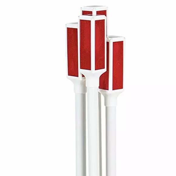 37″ Driveway Solar Powered Landscape Markers - 4 Pack