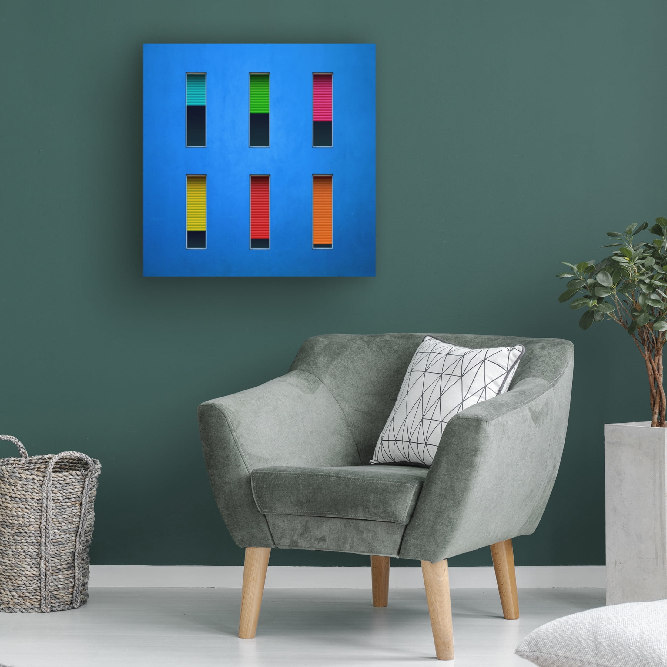 Trademark Fine Art Alfonso Novillo Colorful Windows Canvas Wall Art