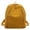 Yellow, variant on Womens Solid Color Lightweight Backpack Large Capacity Commuter School Bookbag Back to School Backpack for Women