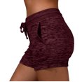 thumbnail image 2 of Abcnature Plus Size Shorts, Womens Athletic Shorts, Women Pockets Loose Hot Summer Beach Shorts, Trousers Sports, Comfy Beach Shorts, Yoga Pants, Cycling Sport Shorts Wine XXL, 2 of 6
