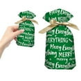 thumbnail image 2 of 10 PCS Christmas Drawstring Gift Bags, 7x5in Xmas Gift Bags, Made of Food-Grade Aluminized Polymer, Reusable Eco-Friendly Drawstring Sacks for Holiday Wrapping & Party Favors, 2 of 5