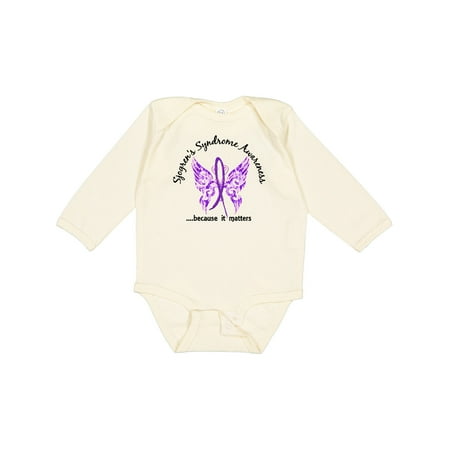 

Inktastic Sjogrens Syndrome Butterfly 6.1 Gift Baby Boy or Baby Girl Long Sleeve Bodysuit