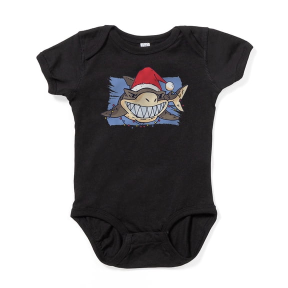 CafePress - Christmas Shark Body Suit - Cute Infant Bodysuit Baby Romper - Size Newborn - 24 Months