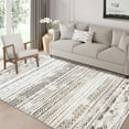 thumbnail image 3 of Yesfashion Carpets Area Rugs Washable 1100Gsm Belgian Velvet Washed Back Folded Printed Rug Xxy-Bohemia-Sparkling coffee 4*6ft, 3 of 7