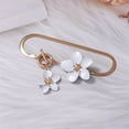 thumbnail image 3 of YYKihy French High End Design Alloy Flower Anklet Light European And American Fashion Simple Female Style, 3 of 9