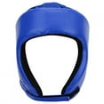 thumbnail image 4 of Boxing Helmet PU Leather Adjustable Head Guard Sanda Kickboxing Training Defense, 4 of 7