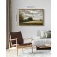thumbnail image 2 of Drsoum Vintage Landscape 24x36in Natural Framed Canvas Wall Art Grassland Classic Wall Prints Farmhouse Bathroom Office Decor, 2 of 6