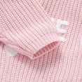 thumbnail image 5 of Hessimy Toddler Baby Boy Knit Sweater Big/Lil Bro Embroidery Sweater 3m 6m 9m 12m 18m Onesie Brother Matching Outfit Warm Winter Clothes Outerwear School Uniforms (Pink,12-18 Months), 5 of 6