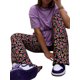 thumbnail image 4 of Txlixc - Pantalones acampanados para mujer, con diseño de corazón/floral, elásticos, de cintura alta, ajustados Txlixc Estilo de ocio, 4 of 9