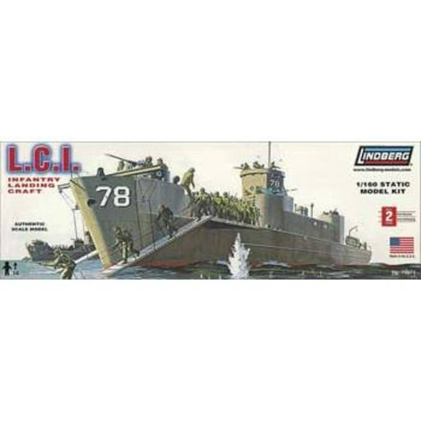 Lindberg LCI Landing Craft Infantry/ Landing Ship Infantry Kit New