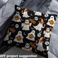thumbnail image 2 of Homewish Spooky Ghost Skull Fabric by the Yard 1 Yard,Halloween Pumpkin Lantern Home Decor Fabric by the Yard,White Orange Black Sewing Fabric For Teens,Ultra Soft Home Decor, 2 of 6