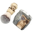 thumbnail image 3 of Henmomu Ensemble de Rasage pour Barbe pour Hommes Bol de Rasage en Acier Inoxydable Tête de Squelette Kit de Brosse à Barbe, Ensemble de Bols de Barbe, Bol de Brosse, 3 of 8