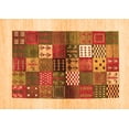 thumbnail image 1 of Ahgly Company Indoor Rectangle Abstract Orange Contemporary Area Rugs, 4' x 6', 1 of 1
